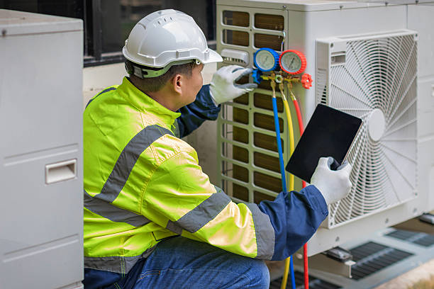 Professional Hvac technician working in De Mossville, KY